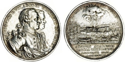 Fig. 5 – Tomás Francisco Prieto. Medalla de la Defensa del Castillo del Moro (1763)