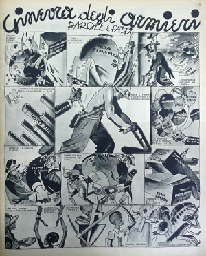 Fig. 11 – Ginevra degli armieri. Parole e fatti, Bepi [Giuseppe Fabiano?], «Gente Nostra. Illustrazione Fascista», 1935
