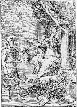 Fig. 2 – G. Lapi, Incisione per l’edizione Dei delitti e delle pene, 1765, http://www.fondiantichi.unimo.it/fa/giustizia/beccaria1765.html