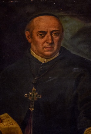 Fig. 2 – Portrait of Archbishop Paolo Francesco Perremuto (Giuseppe Crestadoro, end of eighteenth Century, private collection, photo by Andrea Annaloro)