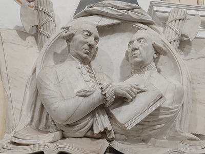 Fig. 6 – Detail of the Funeral Monument of Michele and Giuseppe Perremuto (Federico Siracusa [attr.], Palermo, Chiesa dei Cappuccini, 1807)