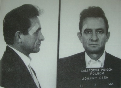 Fig. 1 – Foto segnaletica di Johnny Cash in occasione della sua detenzione a Folson Prison nel 1966